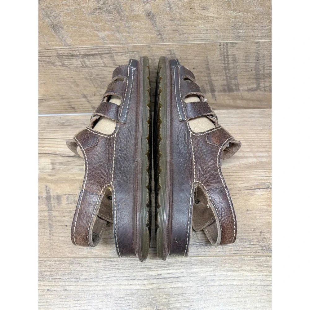 Vintage Dr Martens 8092 Fisherman Sandals Brown Leather US 9 UK 8 England